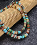 Real Deal Natural Stone Cylinder Spacer Beads For Sick DIY Jewelry Creations 2X6Mm Abacus Shape, assorted fluorite beads.