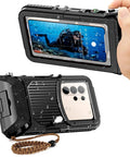 Underwater Waterproof Case For Galaxy S26 S25 S24 Series With Aluminum Alloy Housing And Clear Lens, for outdoor adventures