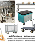 Heavy Duty Air Filled Pneumatic Rubber Casters Swivel And Fixed With Locking Brake dual wheel trolleys and carts for versatile use.