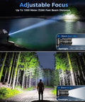 Rechargeable Dual Headlamp Pack 1200 Lumen Dope Bright White And Red LEDs, 12 Modes, Motion Sensor, Waterproof shown in outdoor use