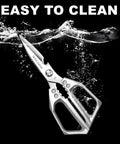 All Purpose Kitchen Shears With Ultra Sharp Blades Heavy Duty Stainless Steel Scissors For Meal Prep Poultry Meat Bones And Turkey Dishwasher Safe Durable Kitchen Cutters For Everyday Cooking, easy clean
