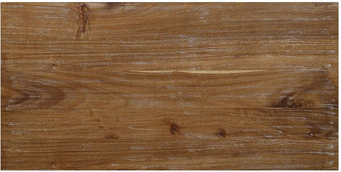 Close-up view of thick solid acacia wood surface showcasing natural grain for Built Tough Industrial Rustic Coffee Table Crafted From Thick Solid Acacia Wood With Two Deep Storage Drawers And Heavy Duty X Shaped Steel Base For Modern Living Room Decor.