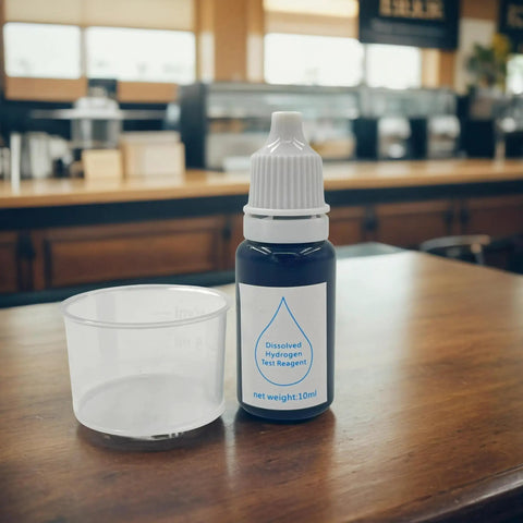 Dissolved Hydrogen Water Tester Kit With Blue Drops Reagent For Accurate Ppm Readouts At Home Drinking Water Testing 10 mL bottle