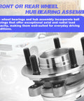 Front Wheel Hub Bearing Assembly Direct Fit Replacement For Nissan Altima Maxima Murano Pathfinder And Infiniti JX35 QX50 QX60 VKBA7611 513296 40202JA100 Durable, Easy Install, Reliable Wheel Hub Kit For Safe, Smooth Rides