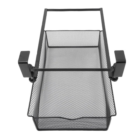 Under Desk Hidden Drawer With No Drilling Mount And Rustproof Metal Build, Slide Out Storage Organizer Under Desk