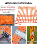 Heavy Duty Nylon Lifting Net For Trucks And Trailers 11.4 Feet Long With 2000 Kg Load Capacity tear-resistant polyester
