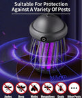 Cordless Indoor Outdoor Bug Zapper With 365Nm UV Light Attracts Mosquitoes Flies Wasps And Moths, Rechargeable Fly Trap