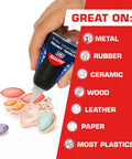 Hand applying Ultra Gel Control Clear Super Glue 0.14 Fl Oz Bottle 1 Pack For Plastic Wood Metal Crafts And Repair on jewelry pieces