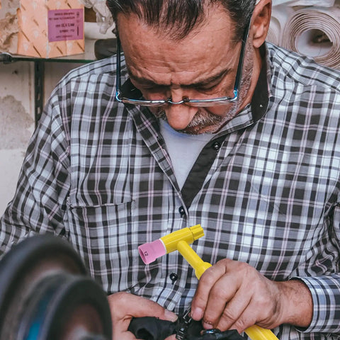 Rock Solid Pink Tig Welding Cups That Make Cleaning A Breeze, Sturdy Ceramic Nozzles To Slash Defects And Downtime While You Crush Your Projects with a craftsman working.