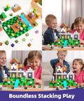Magnetic Building Blocks Set For Kids 3 To 8, 100 Piece Colorful STEM Toys With Magnetic Cubes for Creative Play