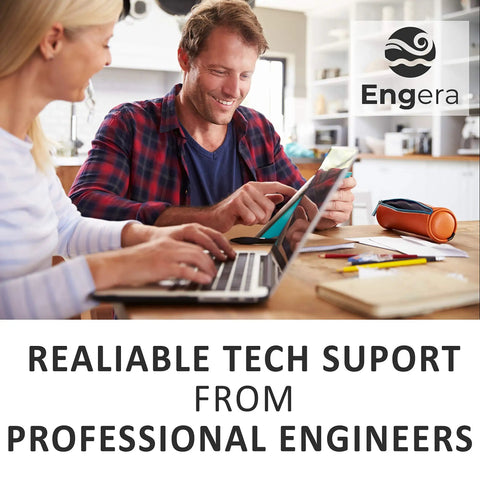 Man and woman working on laptop and tablet in office, "Reliable Tech Support" text overlay.