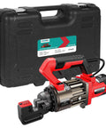 Anbull 1300W Electric Hydraulic Rebar Cutter Handles Up To 3/4 Inch And 4-20mm #6 Steel Bars With Fast 2.5To 3 Second Cutting Speed and case.