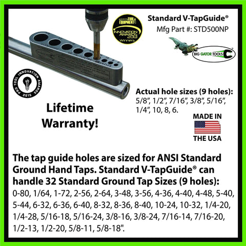 Hella Tough Four Piece Tap And Drill Guide Set With V Groove Floor Base For Round Or Flat Stock Heat Treated Steel Clamping Jig Nailed Precision for precise drilling and tapping in metal and wood.