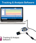 Deluxe Peak Flow Meter Kit For Home Use Lung Health With PEF And FEV1 Readings Early Asthma Attack Detection Spirometer For All Ages connected to laptop tracking software