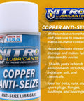 Copper Anti Seize Spray For Nuts Bolts Studs Bearings And Slides, Heavy Duty High Temp 14 Oz Keeps Threads From Seizing And Galling