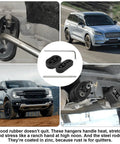 Nyuemystery 16 Pc Weld-On Exhaust Hanger Kit With Heavy Duty Zinc Rods And Rubber Insulators For Car Truck Suv To Stop Vibration Noise installed under vehicle
