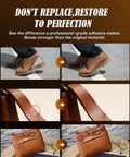Industrial Strength Leather Glue Adhesive Two 4.23 Oz Bottles Clear Flexible Bond for Shoes, Bags, Furniture, Repair Examples