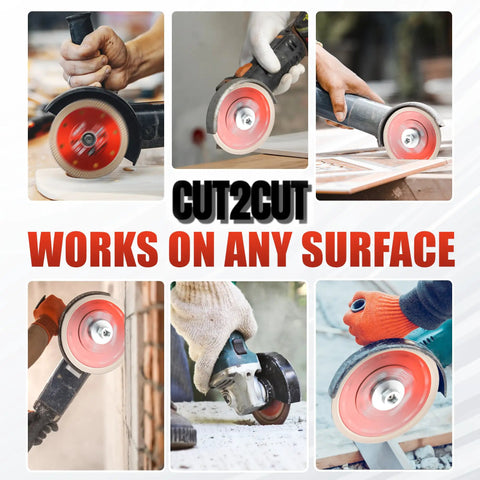 Four And A Half Inch Tile Cutting Diamond Blade Set Three Pack With Two Lock Nuts used on various surfaces