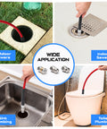 Heavy Duty Sewer Jetter Kit For Pressure Washer With Fifty Foot Drain Cleaning Hose And Gun Includes Button Nose And Rotating Nozzles Corner Nozzle M22 Adapters Quarter Inch Quick Connect Perfect For Clearing Stubborn Clogs Like A Pro used in various plumbing applications including sinks and toilets.