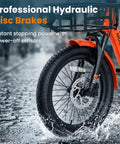 Folding Electric Trike For Adults TK2 20 Inch With 500W Rear Motor Stable Ride Smart Reverse And Smooth Cornering For Easy City Cruisin And Daily Errands front wheel with hydraulic disc brakes in wet road