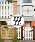 Premium 3 Inch Black Strap Hinges 10 Pack With Rust Resistant Iron Construction and No Sweat Mounting Hardware for Shed Doors Barn Gates Heavy Duty Workshop Gear Built Damn Tough For Any Jobsite displayed on various gates.