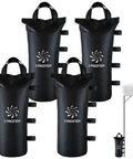Set of 4 Heavy Duty Sand Bags for Canopy Legs, Portable Tent Weights, 800D Oxford Fabric, for Pop Up Tents, No Sand Included