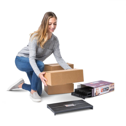 Built Tough Hand Truck Helper And Mini Storage Pallet Deck Made For Smooth Sailing On Concrete Floors With Serious Weight Carrying Power For Heavy Jobs Three Pack