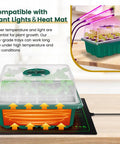 3rd Gen Seed Starter Tray Set With 120 Cells In 10 Packs And A Thick Reusable Seed Tray With Adjustable Humidity Dome for plants