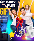 Family holding Motion Sensor Toilet Night Light With Color Changing Led Dimmer For Safe Midnight Visits And Potty Training