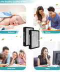 Replacement A Size Air Filter For Idylis And Filtrete Purifiers, 2 Pack, in a home environment collage with family.