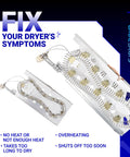 3387747 Dryer Heating Element Replacement 5200 Watts 240V For Whirlpool Maytag KitchenAid GE Amana Inglis Kenmore Replaces W11344457