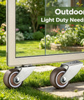 Tough As Nails One Half Inch Caster Wheels Set Of Four Hella Smooth Rubber on garden sliding door for light duty use.