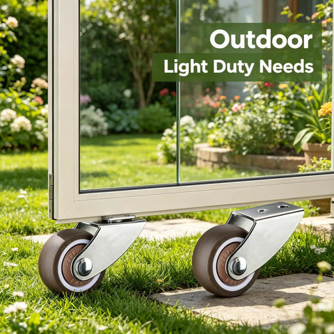 Tough As Nails One Half Inch Caster Wheels Set Of Four Hella Smooth Rubber on garden sliding door for light duty use.