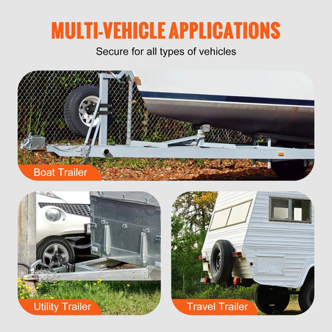 Spare Tire Carrier For Trailers With 160 Lb Capacity Universal Mount Fits 4x4 To 8x6.5 Bolt Patterns on different trailers