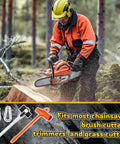 Forester using chainsaw with Chainsaw Maintenance Tool Kit With 13 By 19 mm Wrench Set Dual Bar Wrench T Bar Wrenches Hooks Replacement Screwdriver
