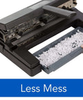 Rugged Heavy Duty 3 Hole Punch for 40 Sheet Capacity Adjustable 2 to 4 Hole Paper Puncher with T Handle and paper waste drawer