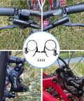 Z00M HB876 4-piston hydraulic disc brake set; MTB lever, dual calipers, and mounting hardware collage.