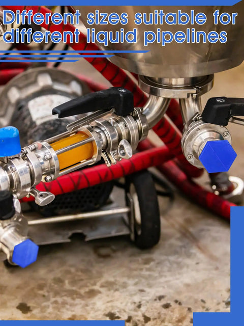 Blue 42 Piece Hydraulic Oil Service Plug Kit with plugs sealing oil hoses, displaying different sizes for industrial use