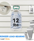 Vinyl Siding Hooks 4 Pack Heavy Duty No Drill Siding Clips with 12 lbs load water bottle demonstration