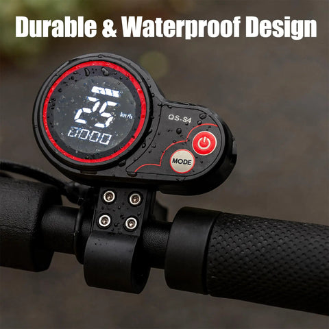 Electric Scooter Throttle With LCD Display 36 To 60V Panel Dope Power Mode And Speed Gear Compatible With Zero 8 9 10 8X 10X QS S4 Controller Twist Throttler 6 Pin Kit Display Parts
