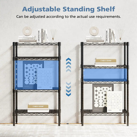 Heavy Duty 4 Tier Wire Shelving Rack Built Like A Tank With A Rock Solid Steel Frame Holds 200 Lbs Per Shelf Total Workhorse Garage Tool Organizer And Weekend Warrior Gear Storage Setup