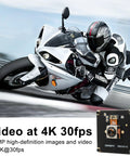 Motorcycle racing image with insert of an Ultra HD 48MP USB Camera With Fast Autofocus For Laser Engravers And Machine Vision.