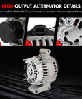 Ford Focus 2.3L 2004 Alternator 115 Amp 12V Replacement For Sedan And Wagon High Output Generator with close-up views