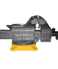 Heavy Duty 6 Inch Bench Vise With 270 Degree Swivel Base Cast Iron Construction Anvil Horn And Permanent Pipe Jaws Replaceable Hardened Jaw Faces And Machined Spindle For Pro Level Crafting