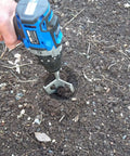 Three In One Garden Tool Tiller Weed Remover Hole Digger Drill Attachment For Drills Heavy Duty Steel Auger in soil use