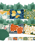 Clash Flowers Gift Bags With Tissue Paper Handles Pack Of 6 Medium Size Recyclable Cardboard Gift Bags For Parties And Gifts Bold Floral Design Eco Friendly Wrapping Supplies Perfect For Presents.