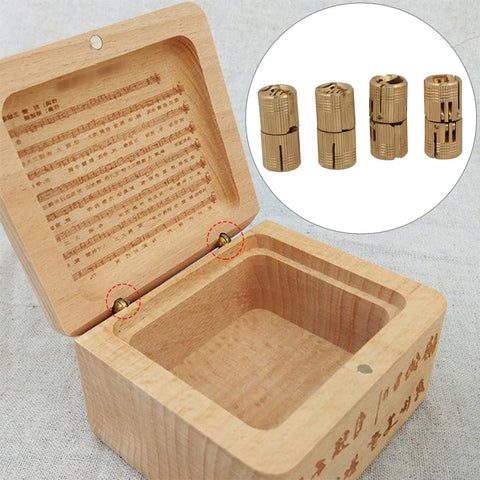 Hidden Copper Barrel Hinge 12mm Concealed Door Hinge 4pcs for DIY Wooden Doors Cabinets and Furniture Projects Easy Install