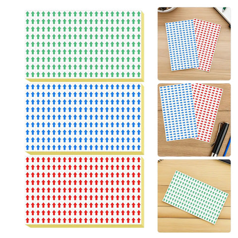 Self Adhesive Arrow Sticker Labels 240 Pack For Office Labeling And Safety Orientation Portable Synthetic Paper Arrow Stickers For Process Flow Assembly Line Markers Rework Indicators And Quick Visual Guidance, multicolor sheets