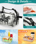 Cowboy Themed Lunch Box With A Horse Ride Design For Women And Men Reusable Insulated Lunch Tote Leakproof Cute Cooler