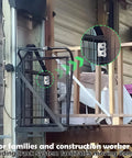 Heavy Duty Four Wheel Hoist Trolley Assembly With Strut Channel Rollers in warehouse sliding track system